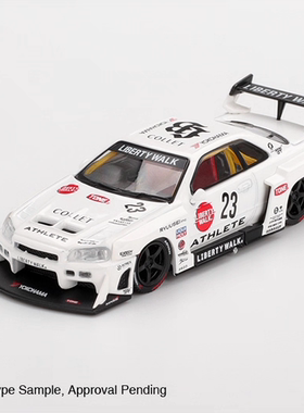 [现货]MINIGT 1:64 日产Nissan ER34 超级剪影 合金汽车模型1059