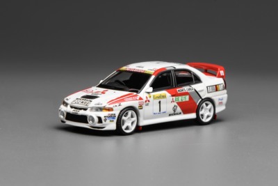 [现货]MH 1:64三菱LANCER EVO IV GSR 蒙特卡洛涂装 合金汽车模型