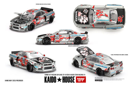 [现货]Kaido House 1:64日产Nissan Skyline GTR R34 合金车模197