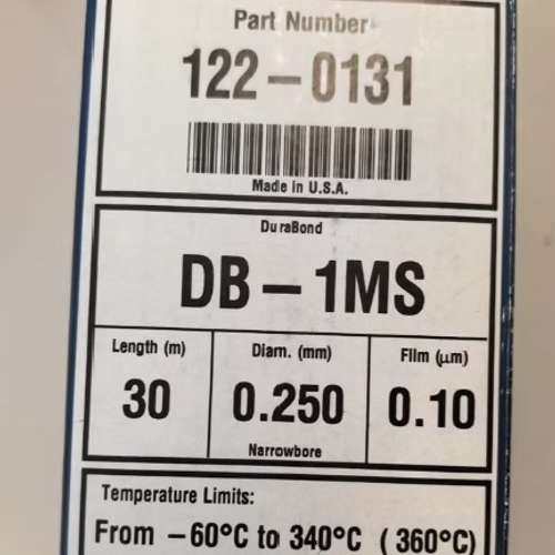 (议价）安捷伦DB-1MS气相色谱柱，122-0131，30