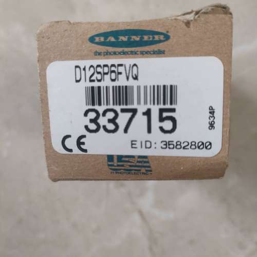 (议价）BANNER邦纳 D12SP6FVQ光电传感器，正