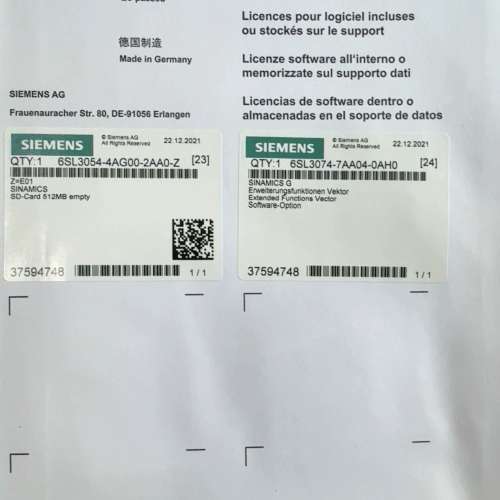 (议价）6SL3054-4AG00-2AA0-Z，Z=E01