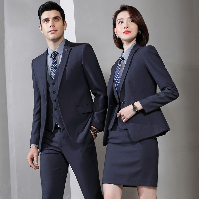 高端男女西装套装4S店工作服正装女套装售楼部西服酒店银行职业装