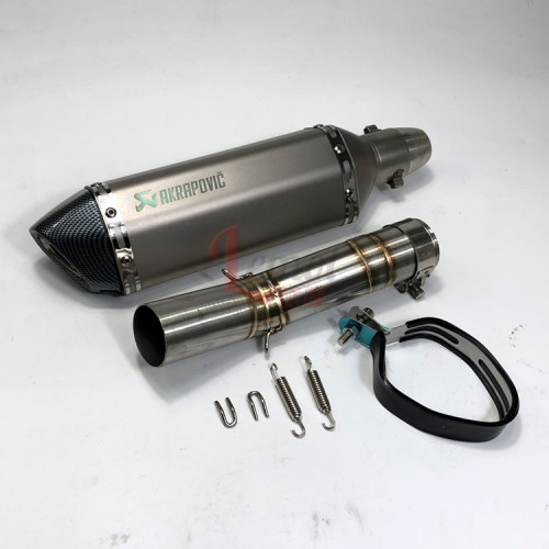 铃木GSX750R中段 小K7连接管 天蝎小六角摩托车排气管改装 通用