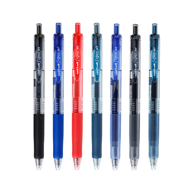 日本三菱umn-138/105彩色中性笔学生用水笔办公签字笔0.5/0.