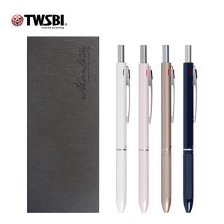 twsbi三文堂Tri-Tech Slim创意多功能0.7圆珠笔0.5自动铅笔一体学生用清新小金属旋转刻字原子笔