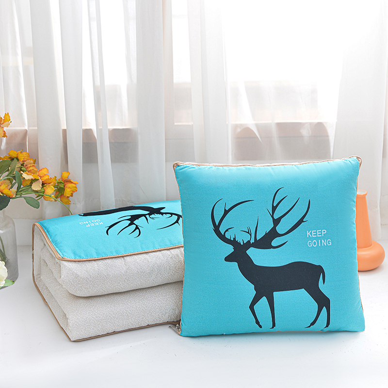 抱枕被子两用多功能靠垫被汽车