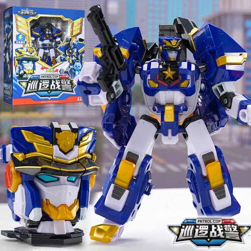 福乐声光召唤器变身器迷你特工队7玩具巡逻机甲救护变形机器人男