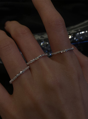 光软链条镀金镀银时尚气质戒指