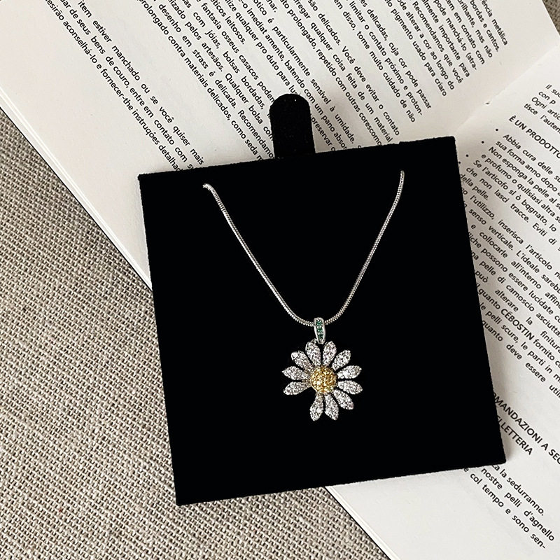 GD权志龙同款锆石小雏菊项链女轻
