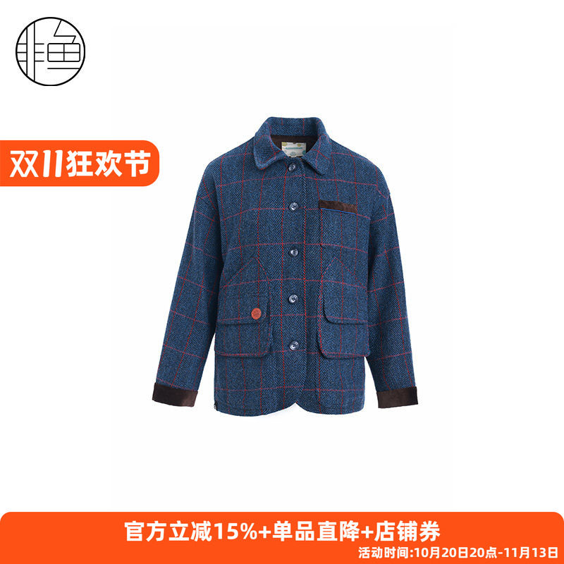 NFJDW2289非鱼2023毛呢大衣