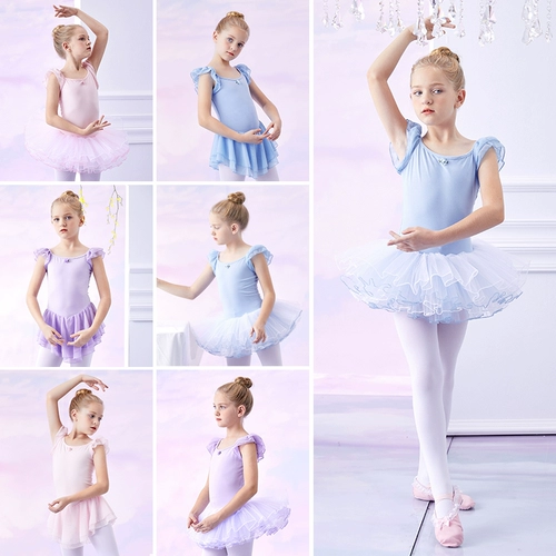 Детская летняя танцующая спортивная одежда для раннего возраста, короткий рукав