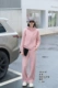 慕格轻奢品牌加绒运动套装 粉色连帽休闲保暖两件服 女25年秋冬新款