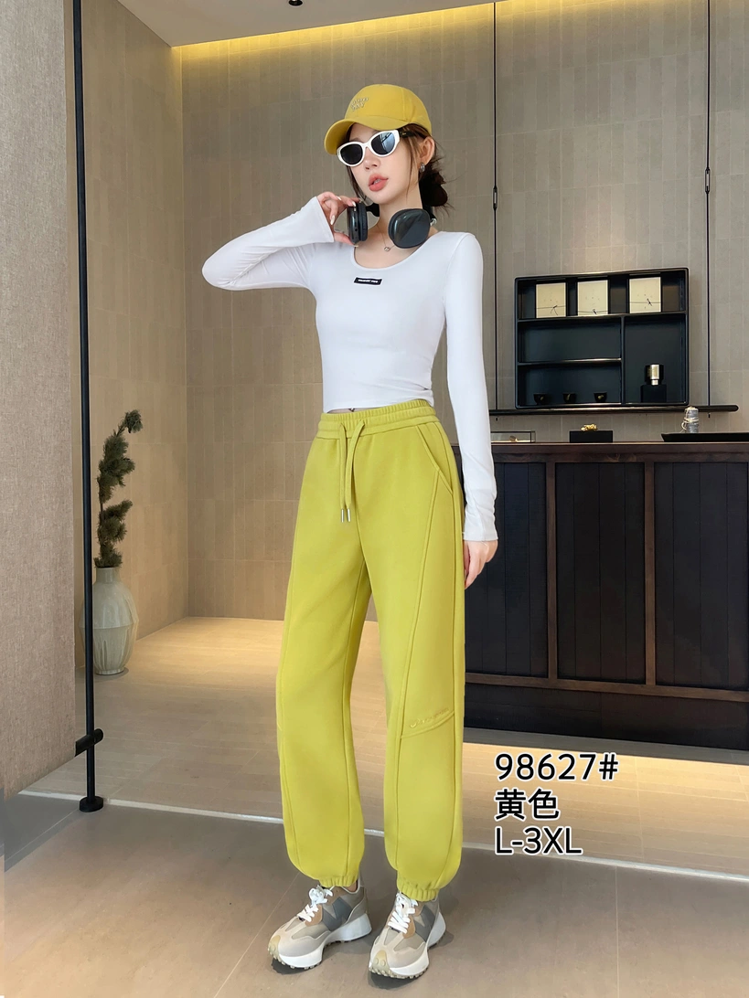 慕格轻奢品牌休闲加绒卫裤女