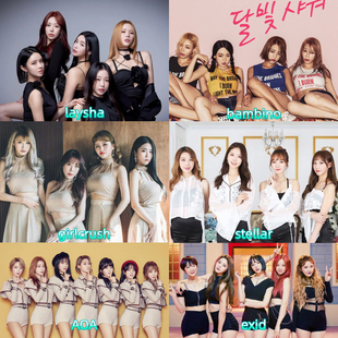 韩女团歌手打歌舞台剧场演出横屏竖屏歌曲收录