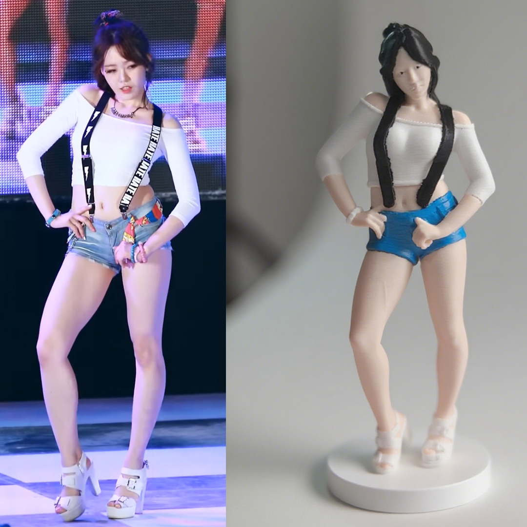 朴恩率手办女团bambino成员恩率模拟真人风格模型手办3D打印
