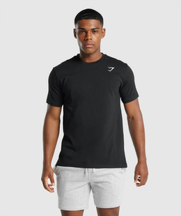 刺繡標(biāo)運(yùn)動棉感短袖 超好穿 GYMSHARK CREST T恤基礎(chǔ)百搭輕薄
