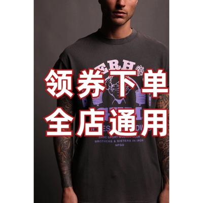 DARCSPORT复古圆领坎袖t恤