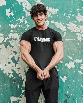 GYMSHARK弹力修身短袖t恤