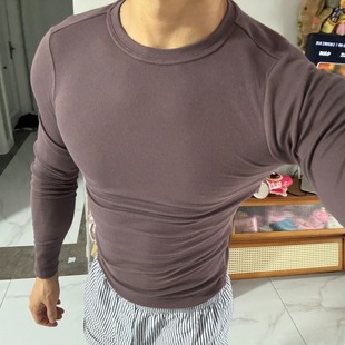 非常爱穿GYMSHARK RIBBED 弹力运动紧身纯色螺纹长袖t恤打底衫