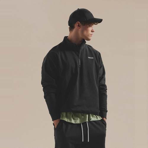 GYMSHARK半拉链运动卫衣宽松