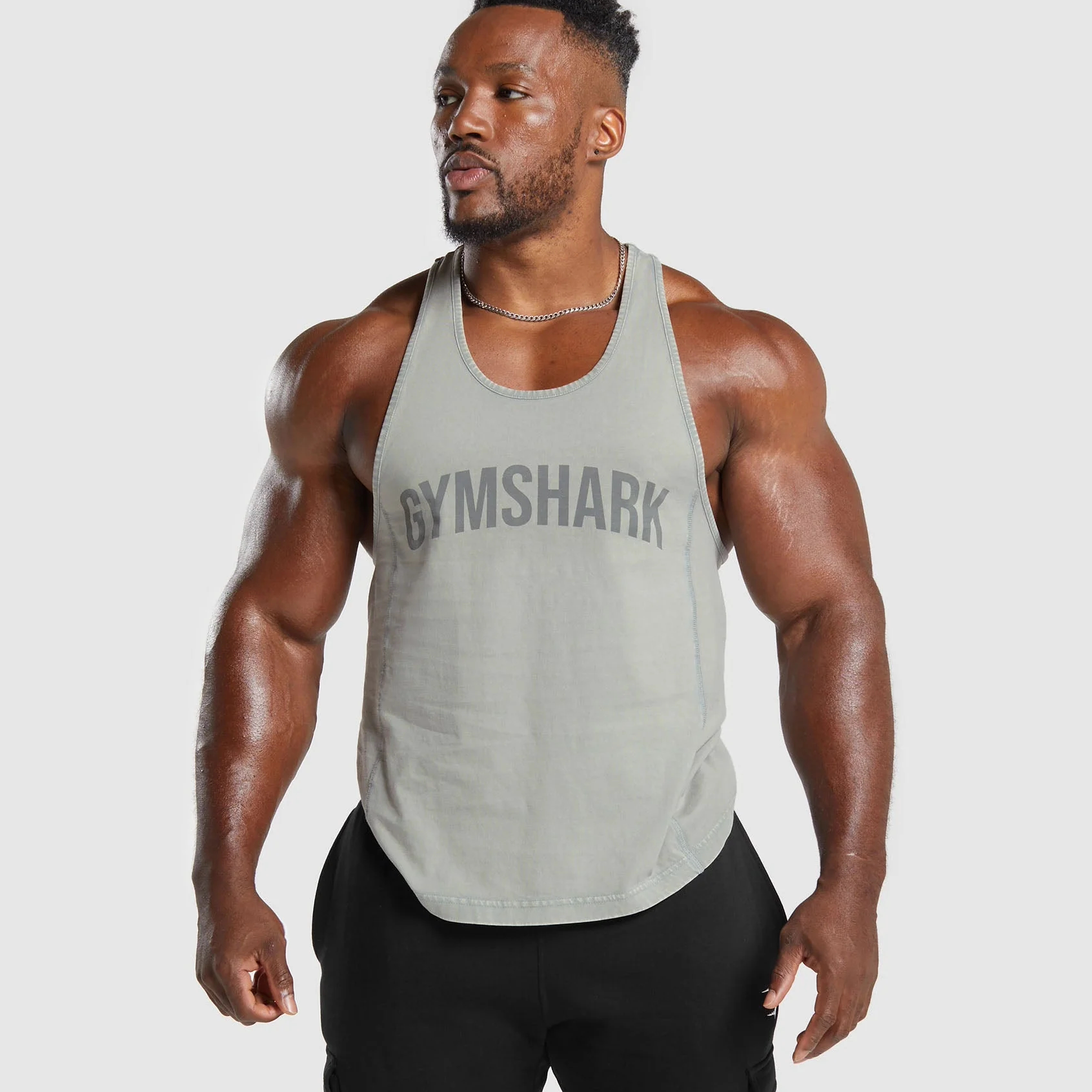夏天收官力作 GYMSHARK Heritage 做旧运动跨栏吊带背心健身训练
