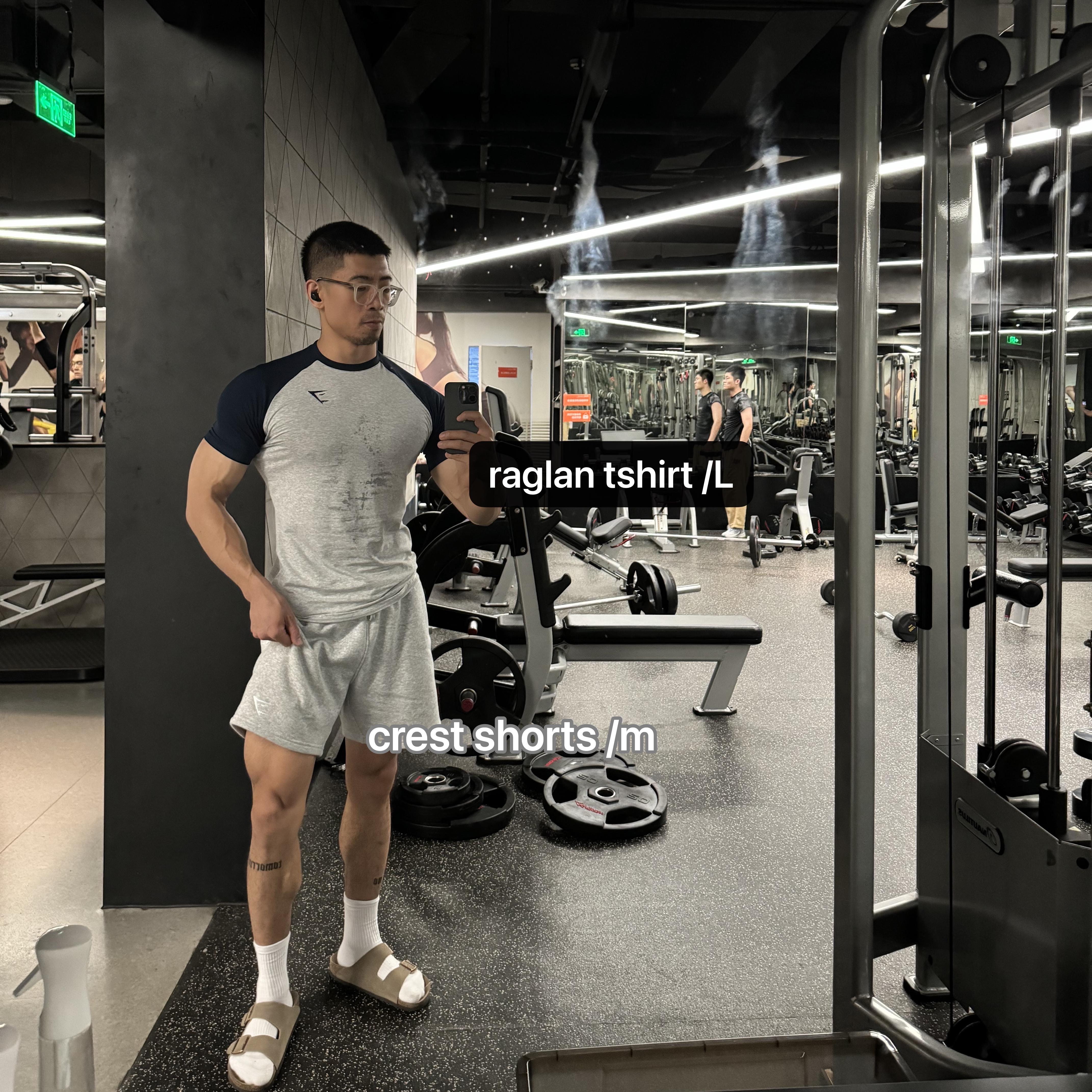 好穿舒适 GYMSHARK CREST 刺绣鲨鱼标百搭舒适运动短裤健身撸铁