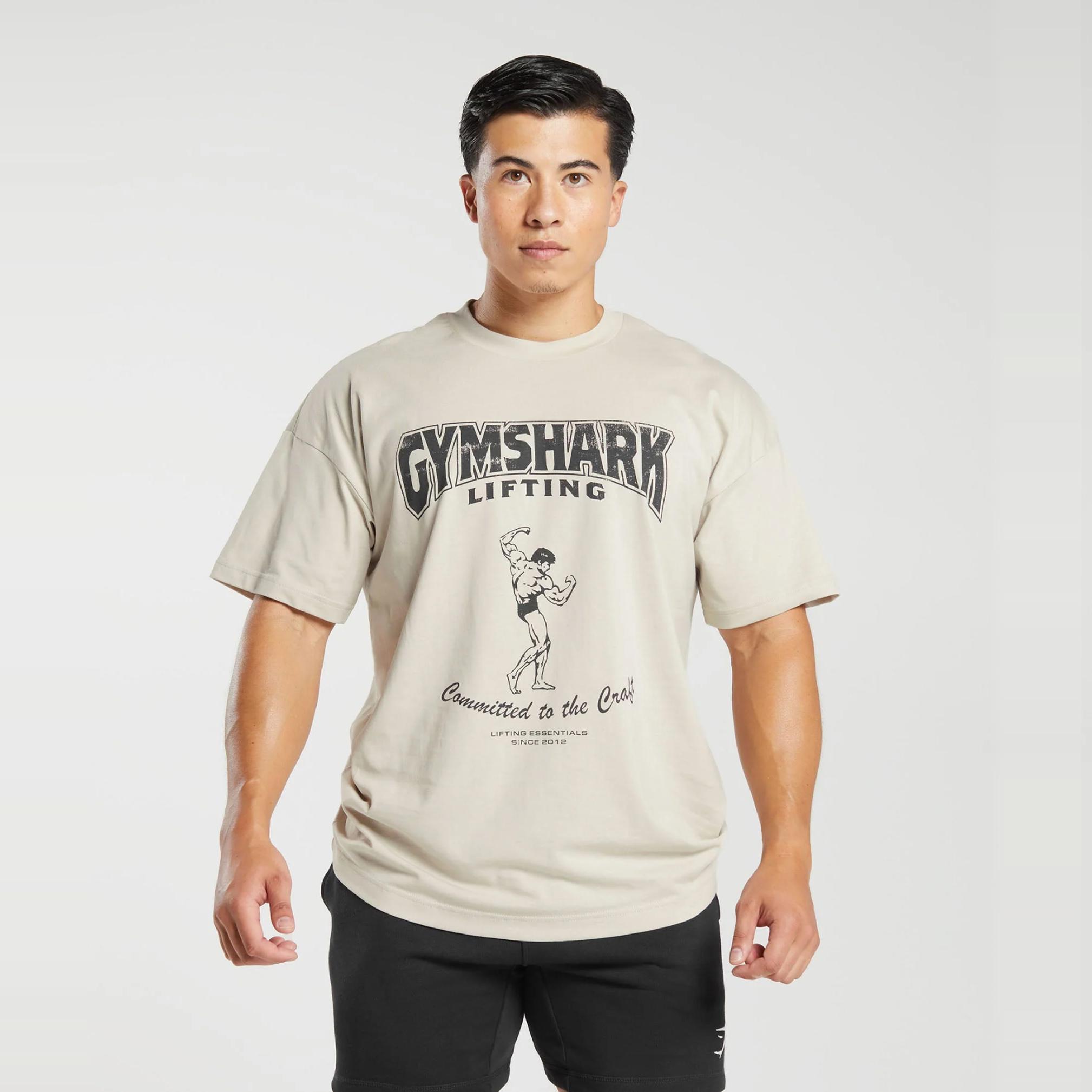 GYMSHARK水洗短袖t恤宽松