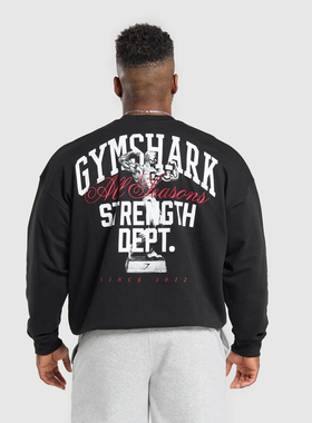 克里斯6冠同款Gymshark Trophy Graphic Crew 泵铁奖杯卫衣ah限定