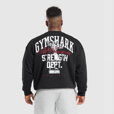 克里斯6冠同款Gymshark Trophy Graphic Crew 泵铁奖杯卫衣ah限定