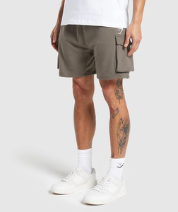 很猛很新 GYMSHARK CREST CARGO 运动大口袋宽松工装休闲短裤卫裤