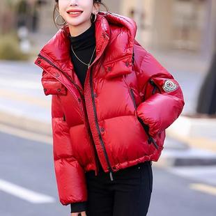 小个子加厚外套 免洗亮面白鸭绒羽绒服女短款 千仞岗2025年冬季 新款