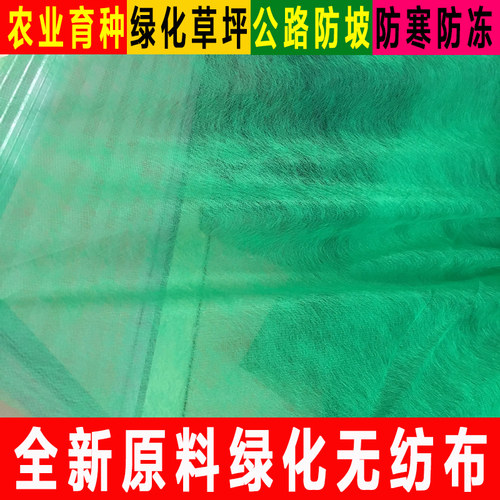 草坪绿化无纺布园林山体公路操场球场植草籽覆盖育种护坡绿色布料