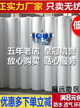 昌泰全新黑白色无纺布布料 防尘布防水不织布手工diy枕芯套