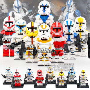 星球大战人仔X0300军团指挥官士兵克隆兵兼容国产益智拼装积木