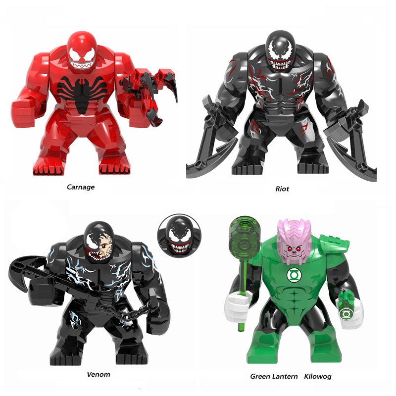 兼容国产仔超级英雄蜘蛛侠系列大人仔X893毒液X891屠杀拼装玩具
