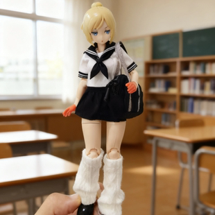 1/12兵人衣服配件蜗之壳机娘女素体女神装置jk制服包日系背包书包