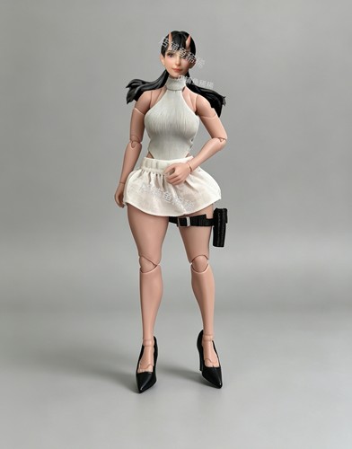 COWL 鬼女1/10可动人偶女素体兵人连衣裙外套布衣高跟鞋丝袜