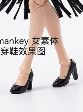 romankey x cowl女素体1/12兵人衣服配件6寸超可动人偶鞋子高跟鞋