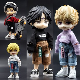 ob11娃衣 GSC body9 YMY素体 潘妮的宝盒 UFdoll 破洞卫衣 破洞裤