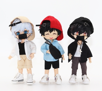 ob11娃衣 GSC body9 YMY素体 潘妮的宝盒 UFdoll 鸭舌帽 衬衫挎包