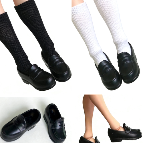 1/12兵人衣服配件tbl蜗之壳艾琳空心鞋子6寸人偶机娘皮鞋jk鞋