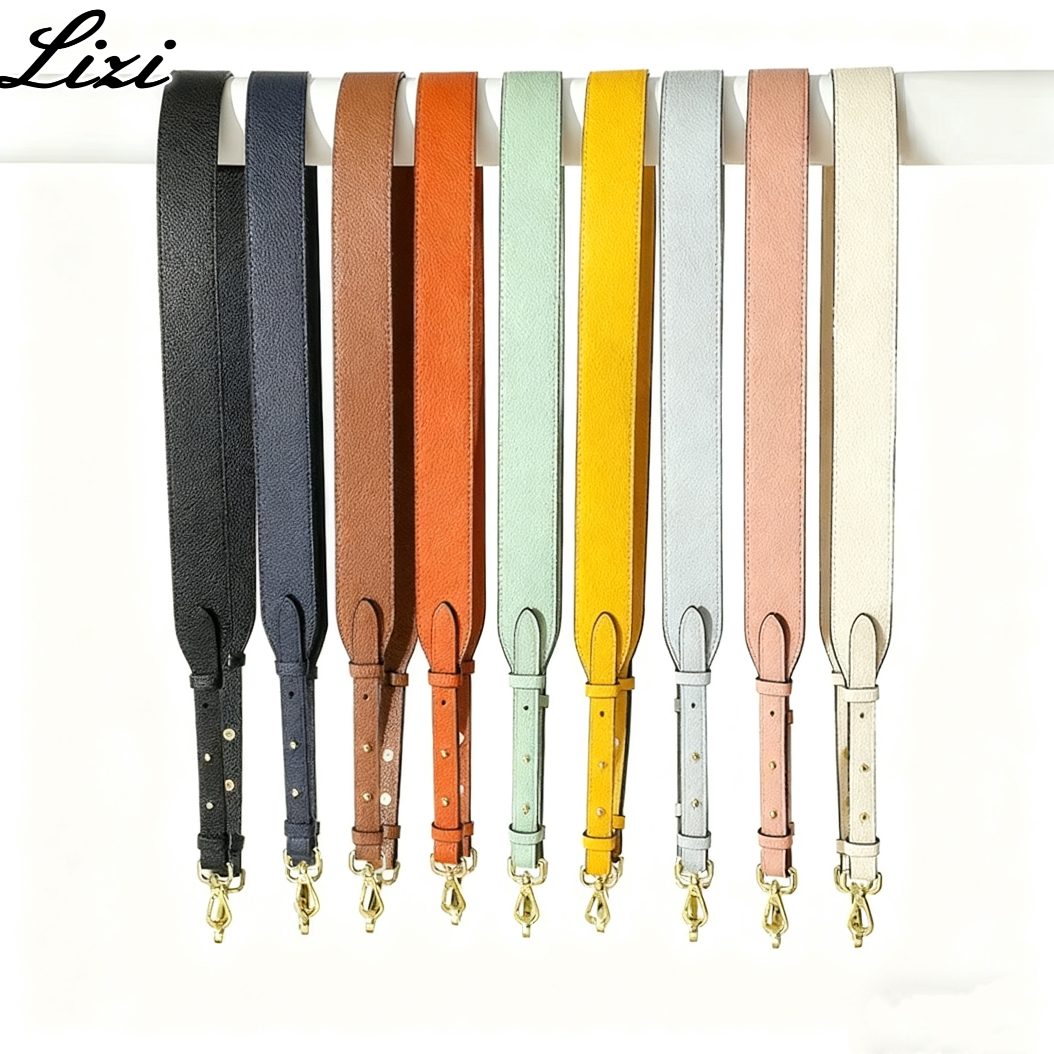 适用于圣罗兰包包肩带替换可调节斜挎PU皮荔枝纹包带配件