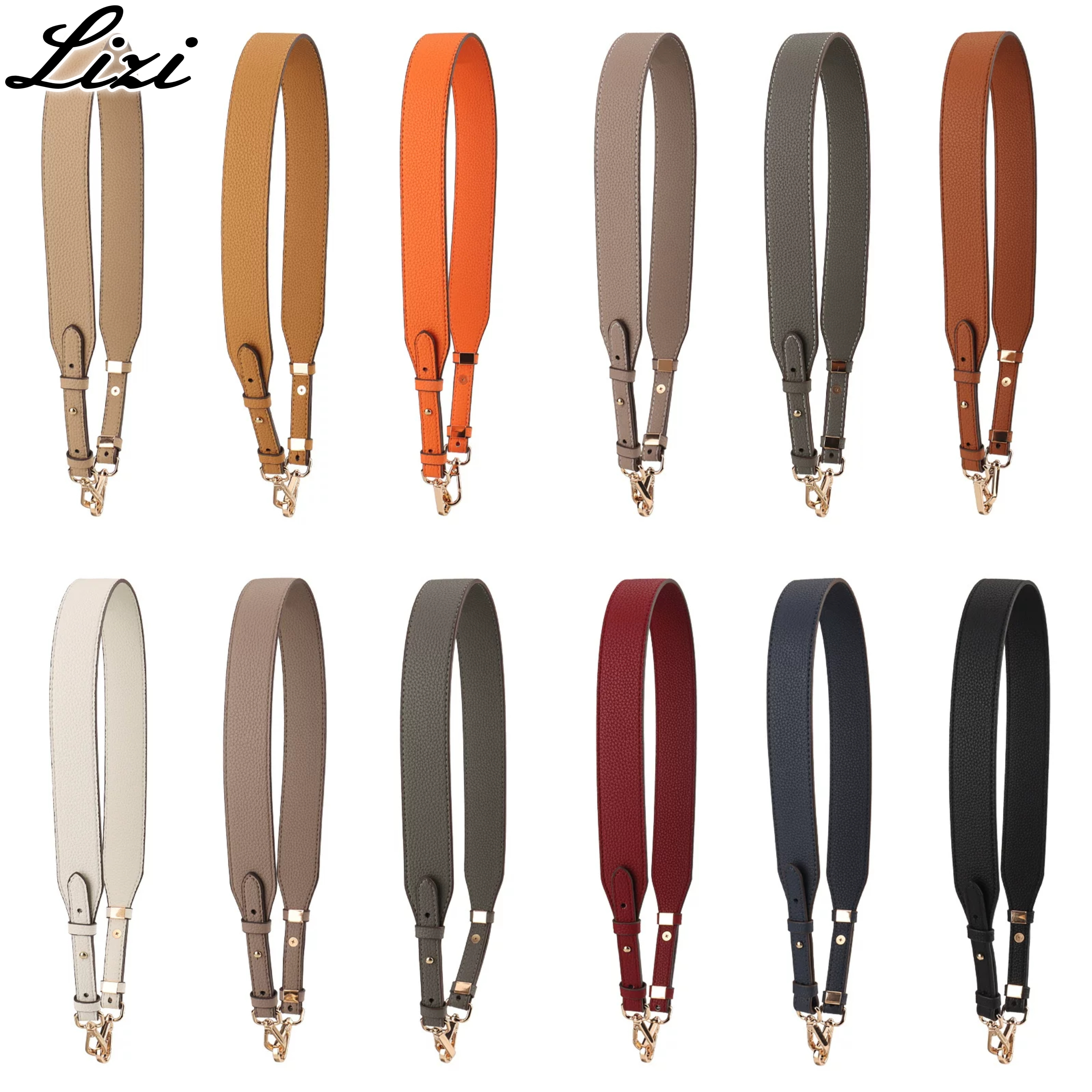 新款宽肩带女包包带子斜跨包带配件带单买替换背包带改造mk荔枝纹