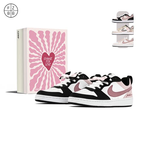 FZBB STUDIO Nike Court Low粉墨玫瑰百搭通勤休闲板鞋HF0742-161