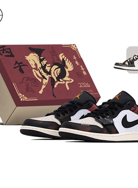 FZBB球鞋定制 Jordan Air Jordan 1国风通勤复古蓝球鞋553558-081