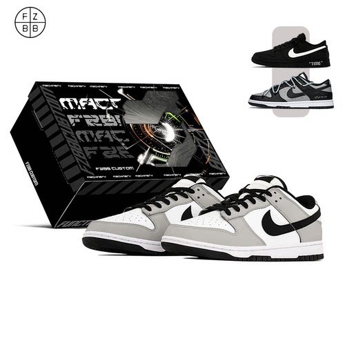 FZBB STUDIO Nike Dunk Low黑灰武士潮流百搭运动板鞋DD1391-100