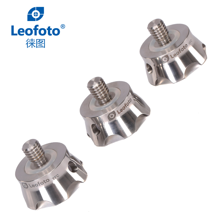 Leofoto/徕图TFC专业三脚架不锈钢梅花脚钉兼捷信思锐百诺RRS