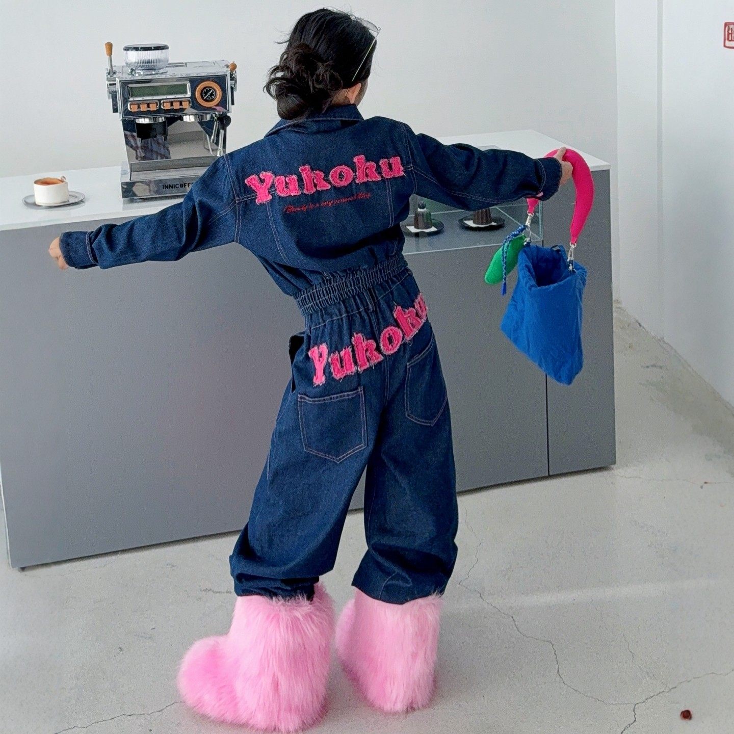 女童2026春秋新款个性撞色牛仔套装外套宽松设计感时尚牛仔裤,童装/婴儿装/亲子装,套装,淘宝优惠券,粉丝福利购,淘宝优惠卷