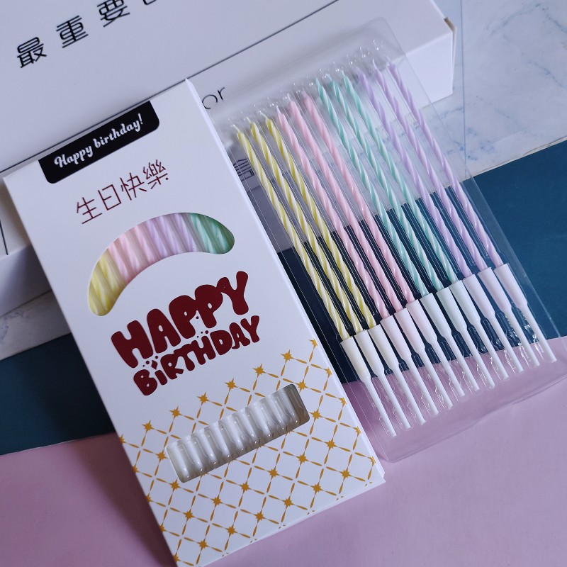 螺纹生日蜡烛装饰插件